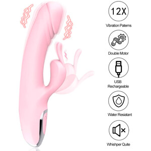 Rabbit Toy for Women Waterproof and Whisper Quiet