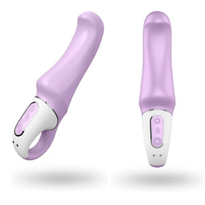 G-Spot Vibrator with Ergonomic Curve and Retaining Ring