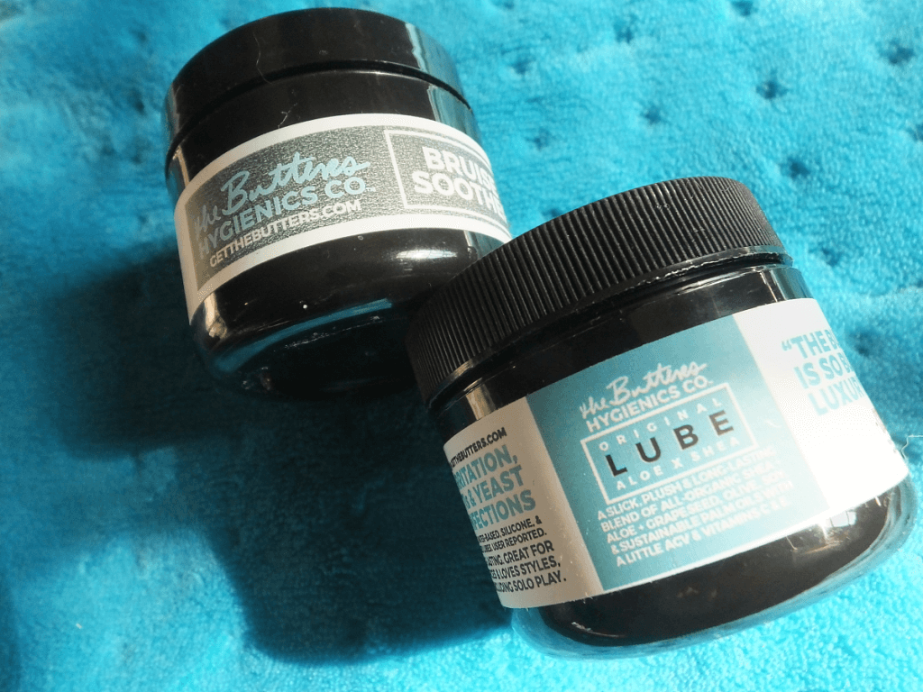 Two jars of products from The Butters Hygienics Co